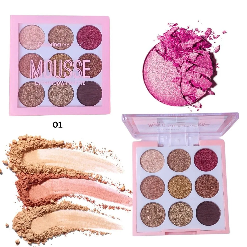 Colorina Pro-Artist Sakura Mousse 9 color Eyeshadow Palette