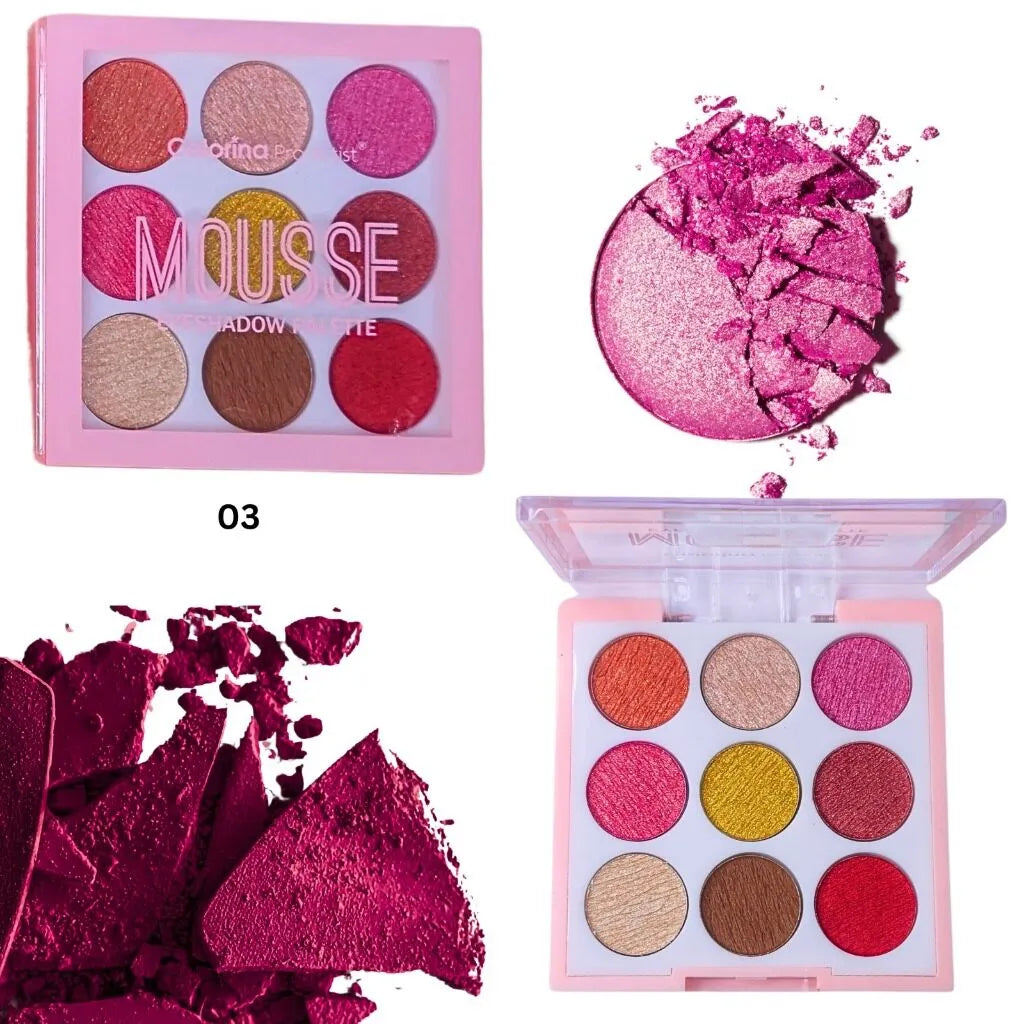 Colorina Pro-Artist Sakura Mousse 9 color Eyeshadow Palette