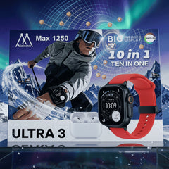 Maixinn Max 1250 Smart Watch 10in1 + AMOLED + Free Earbuds