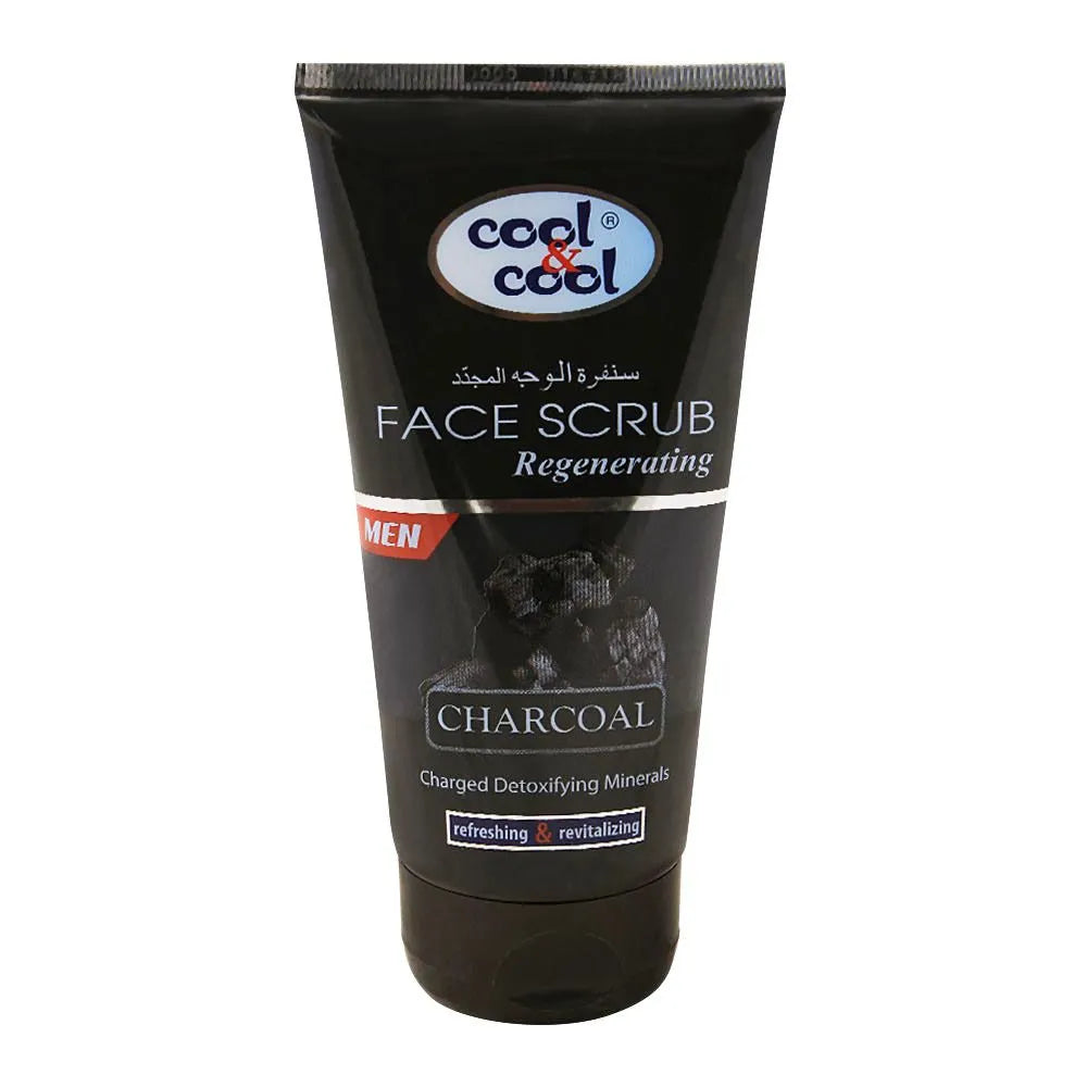 Cool & Cool Men Charcoal Regenerating Face Scrub