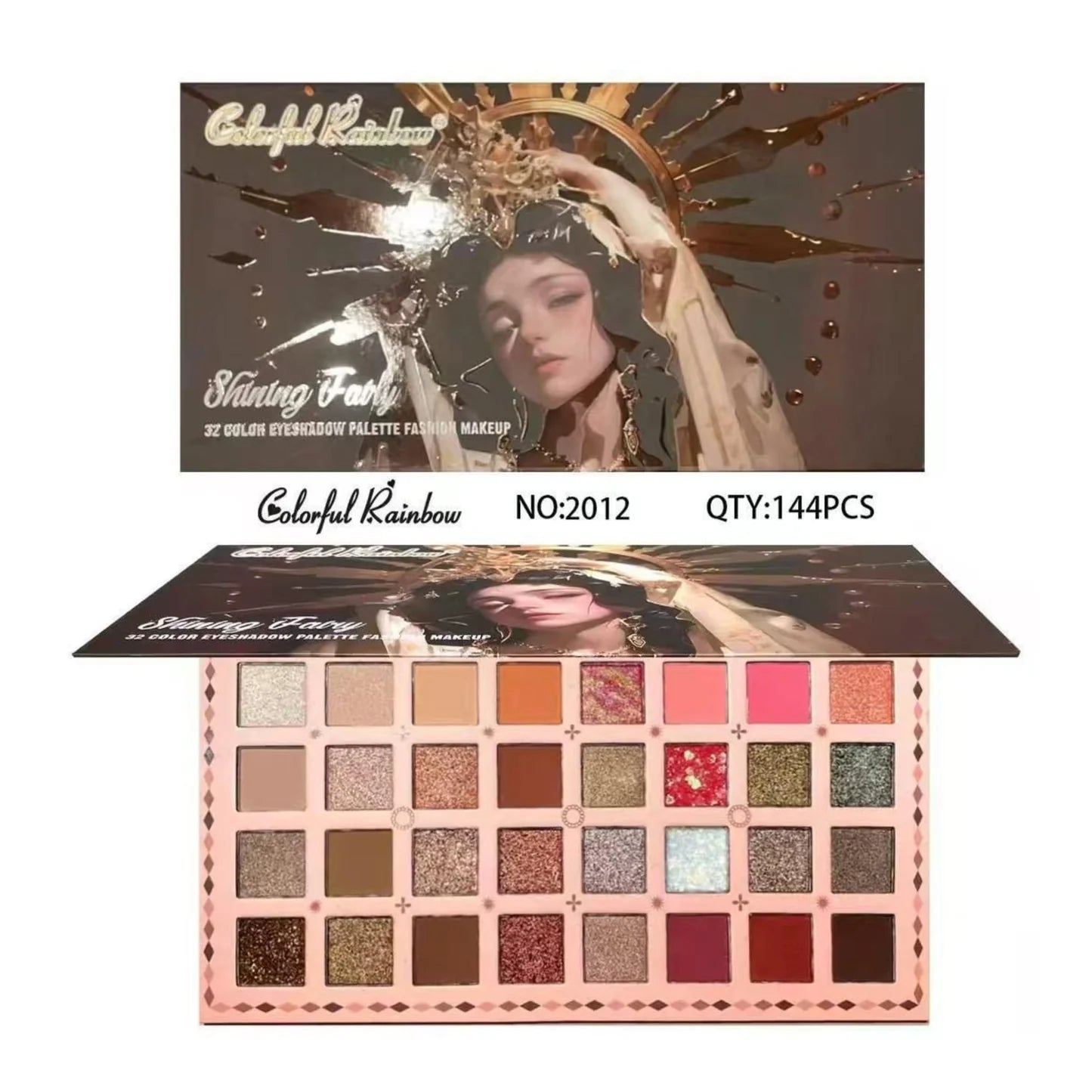 Colorful Rainbow Shining Fairy Eyeshadow Palette - 32 Colors