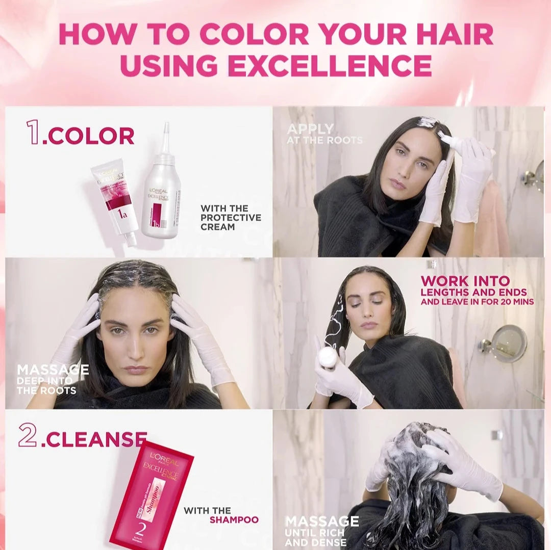 Loreal Paris 6.1 Dark Ash Blond Excellence Creme