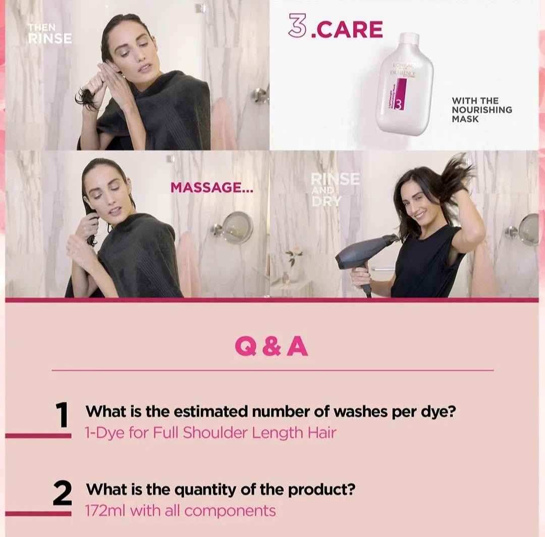 Loreal Paris 6.1 Dark Ash Blond Excellence Creme