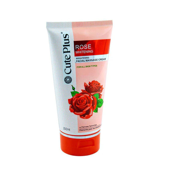 Cute Plus Rose Whitening Facial Massage Cream - 150ml
