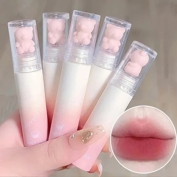 Gege Bear - Cartoon Matte Lip Gloss - 6 Pcs Set