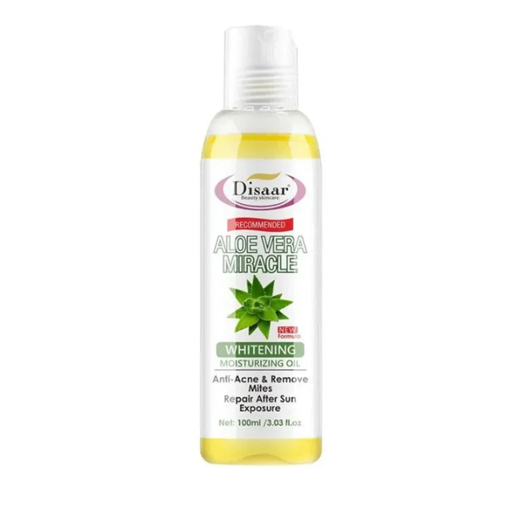 DISAAR 100% Aloe Vera Miracle Whitening Facial & Body Oil - 100ml