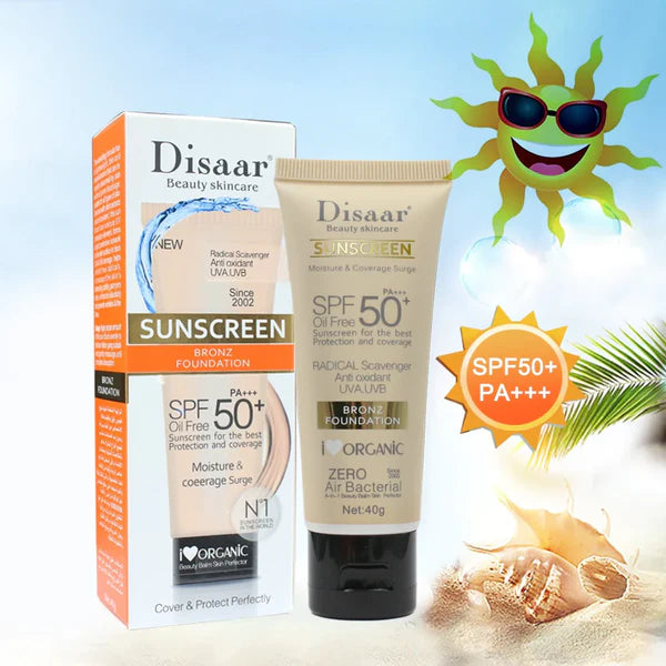 Disaar Sunscreen Bronz Foundation SPF 50 Oil-Free – 40g