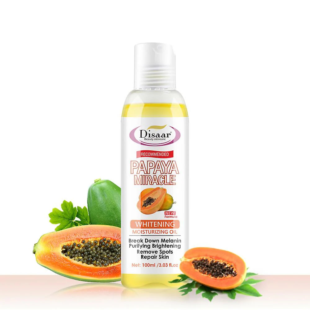 DISAAR 100% Papaya Miracle Whitening Facial Body Oil  - 100ml