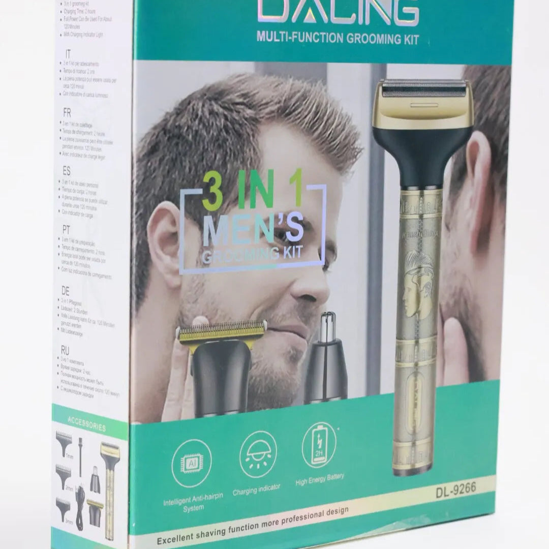Daling DL-9266 3-in-1 Rechargeable Hair Clipper