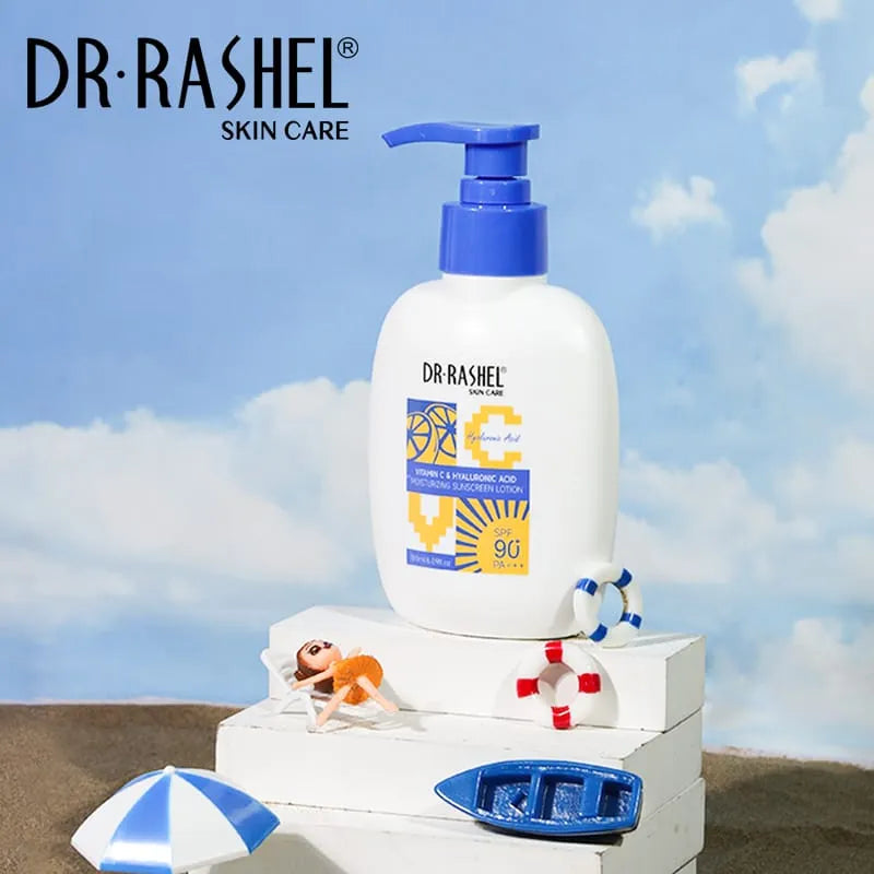 DR.Rashel Vitamin C Hyaluronic Acid Moisturizing Sunscreen Lotion - 180ml