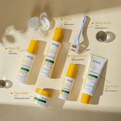 DR.RASHEL Turmeric Glow Brightening Skincare Set with Microneedle Roller - 6 Pcs