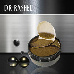 DR RASHEL Skin Care 24k Gold Black Pearl Hydrogel Eye Mask Brightening Lightening Moisturizing Eye Mask - 60pcs