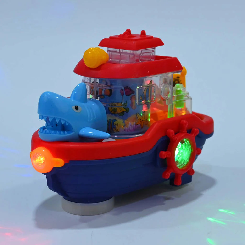Gear Ship Toy with Sound and Flashing Lights for Kids