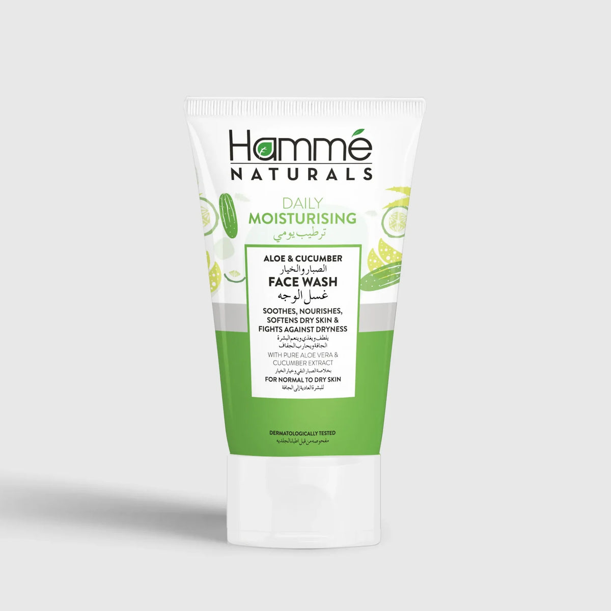 Hamme Natural Daily Moisturizing Aloe & Cucumber Face Wash 100ml