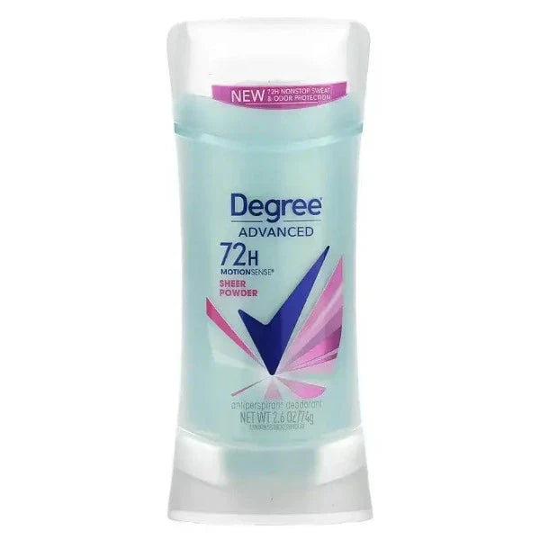 Degree Advanced 72‑Hour MotionSense Antiperspirant Deodorant – Sheer Powder - 74g