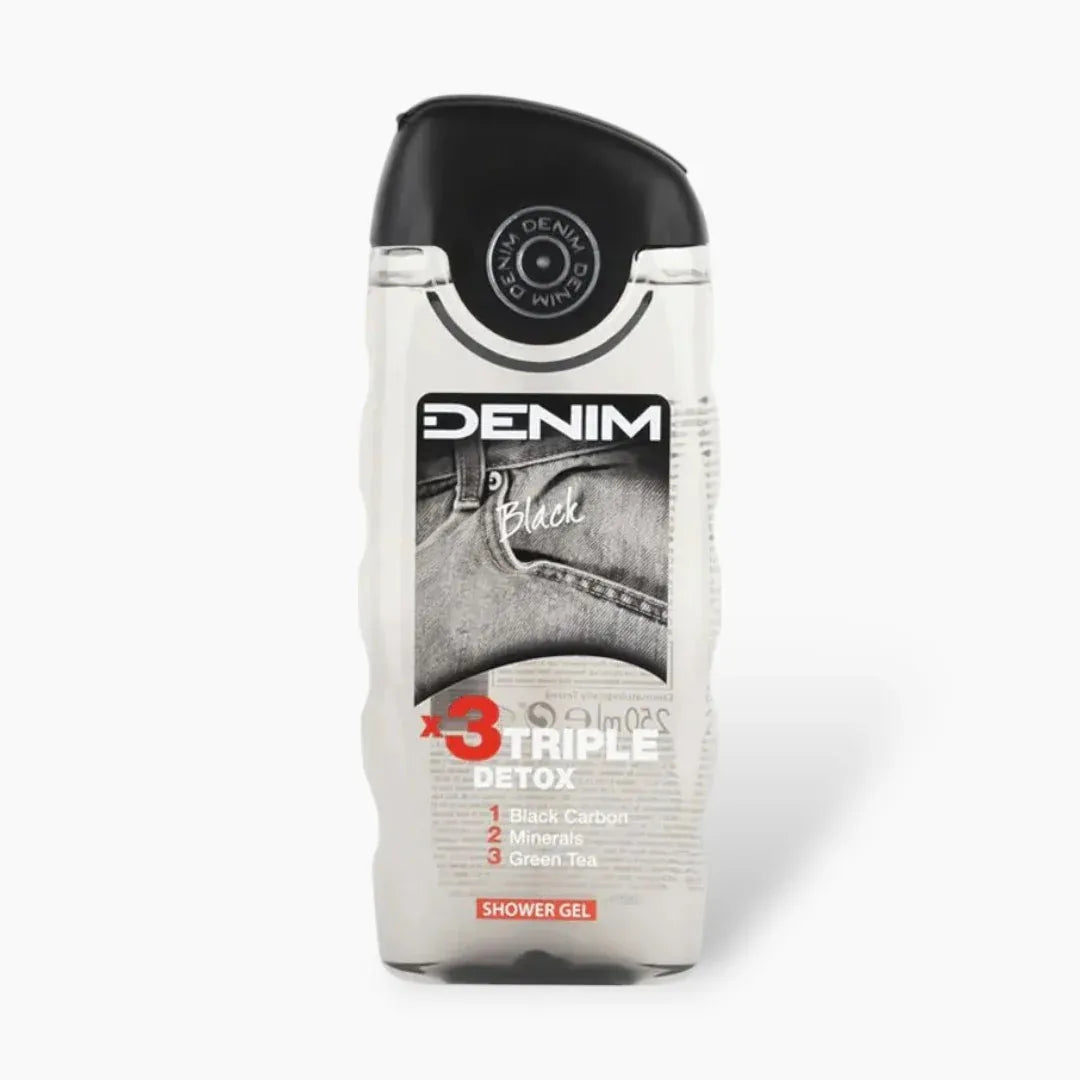 Denim Black X3 Triple Detox Shower Gel - 250ml