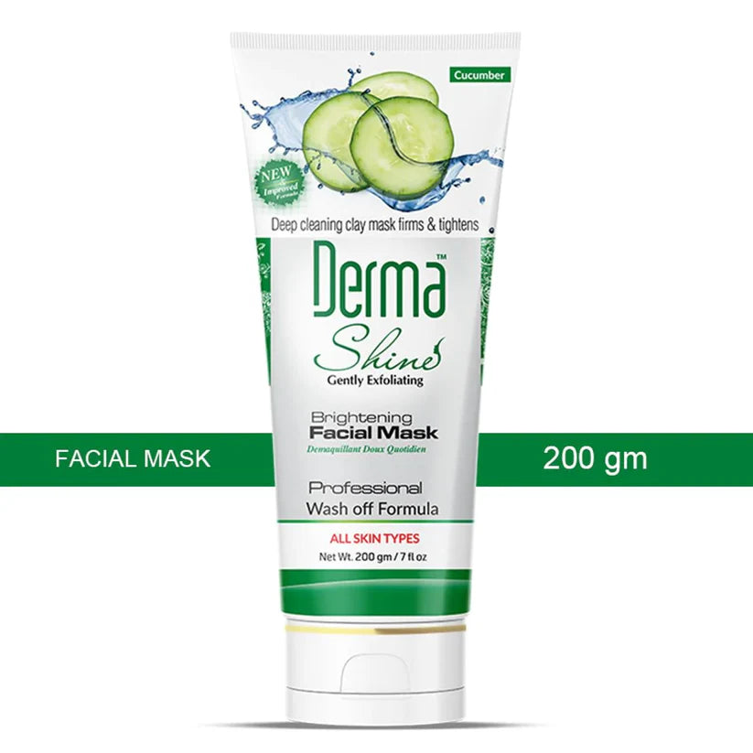 Derma Shine Brightening Facial Mask Cucumber - 200g