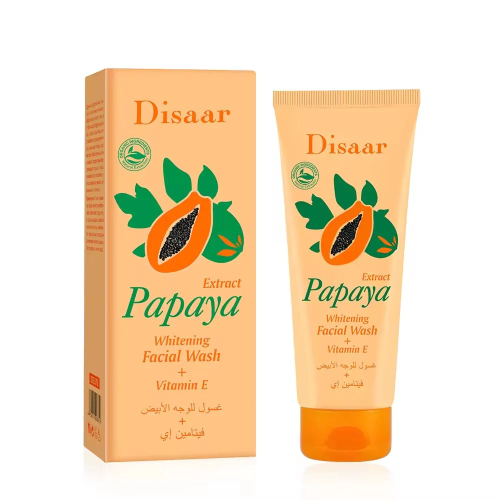 Disaar Papaya Extract Whitening Vitamin E Facial Wash 100g