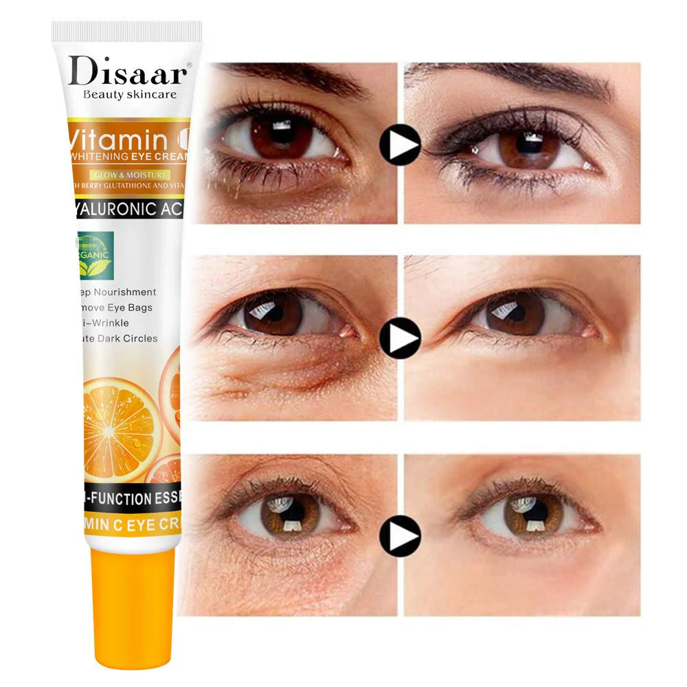 Disaar Vitamin C Whitening Eye Cream with Hyaluronic Acid - 25ml