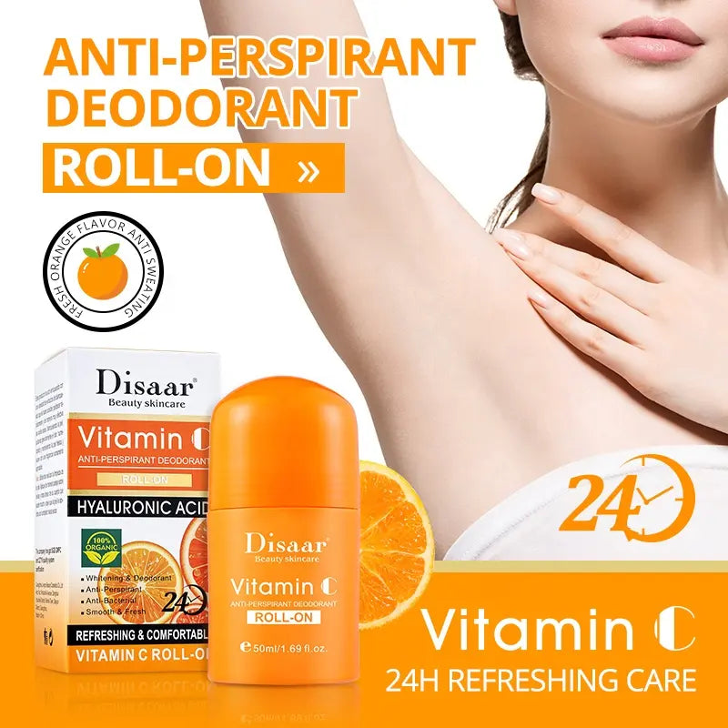 Disaar Whitening Anti-Perspirant Vitamin C Deodorant Roll‑On - 50ml