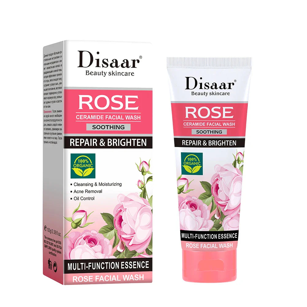 Disaar Rose Ceramide Facial Wash – 100g