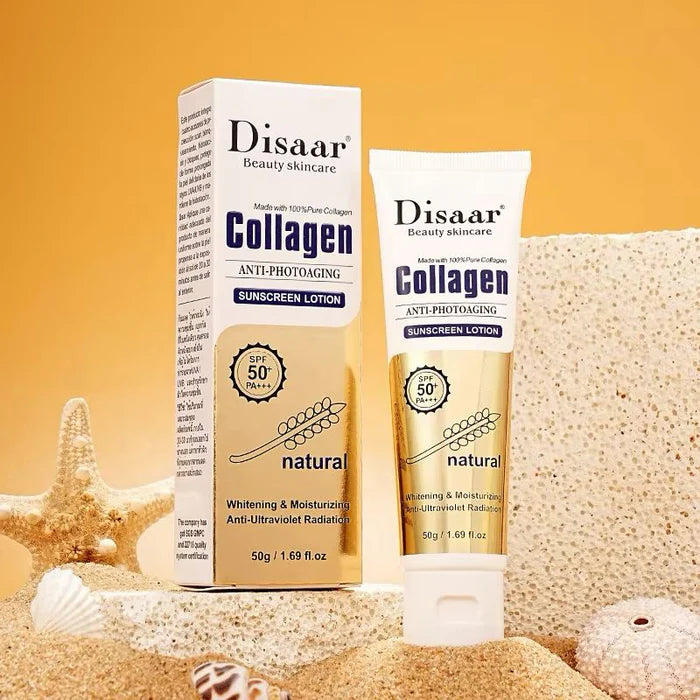 Dissar 100% Collagen Sunblock Whitening SPF 50 Sunscreen Lotion - 50g