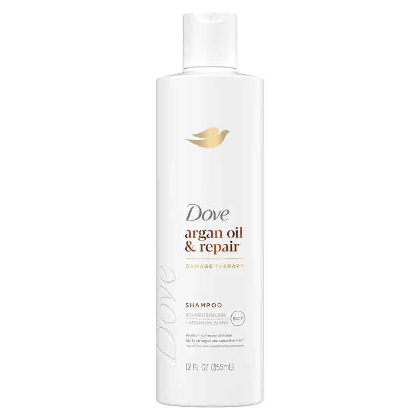 Dove Argan Oil & Repair Damage Therapy Shampoo - 355ml