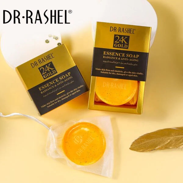 Dr.Rashel 24K Gold Radiance & Anti Aging Essence Soap - 100g