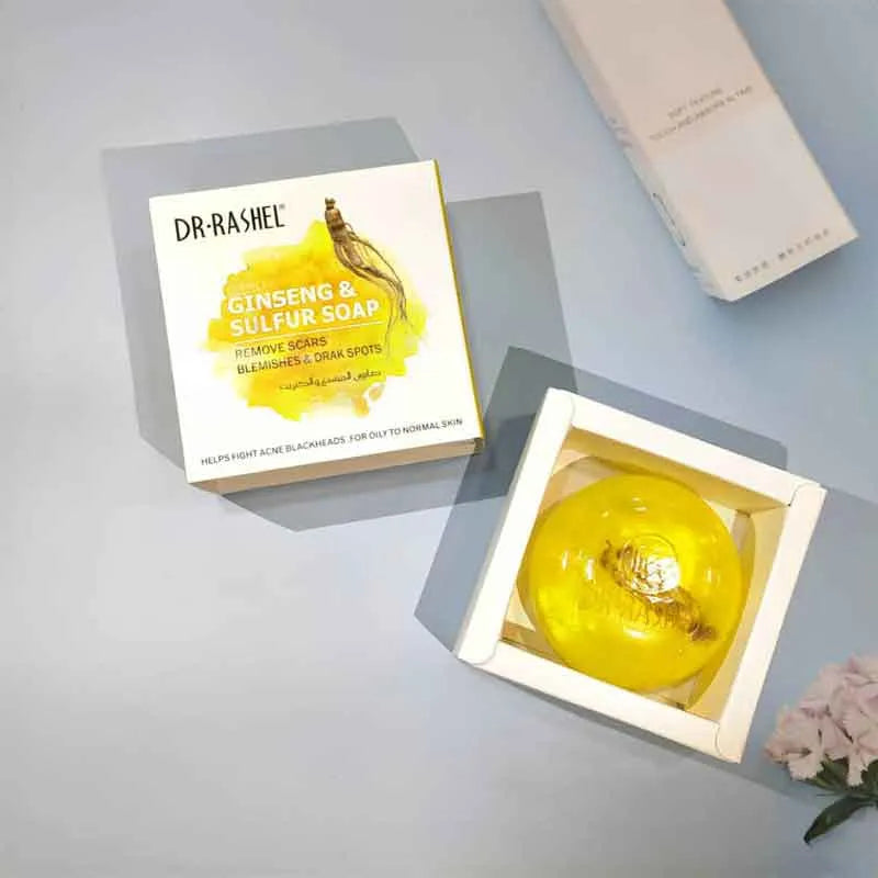 Dr.Rashel Ginseng & Sulfur Removes Scars & Dark Spots Soap – 100g