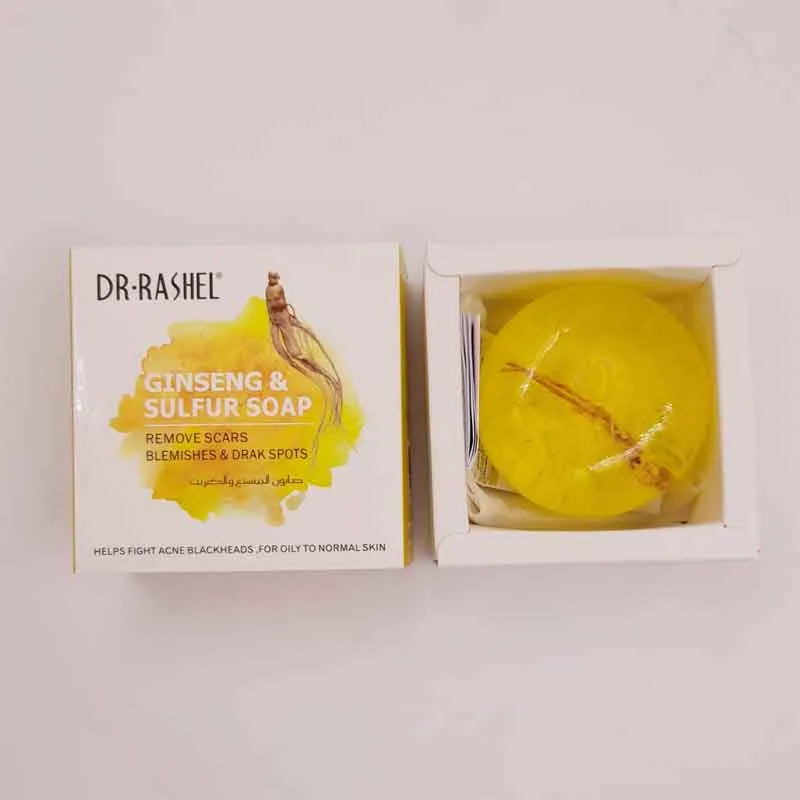 Dr.Rashel Ginseng & Sulfur Removes Scars & Dark Spots Soap – 100g