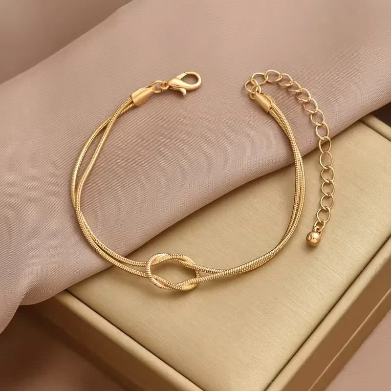 stainless steel  Dainty Knot Bracelet - Each