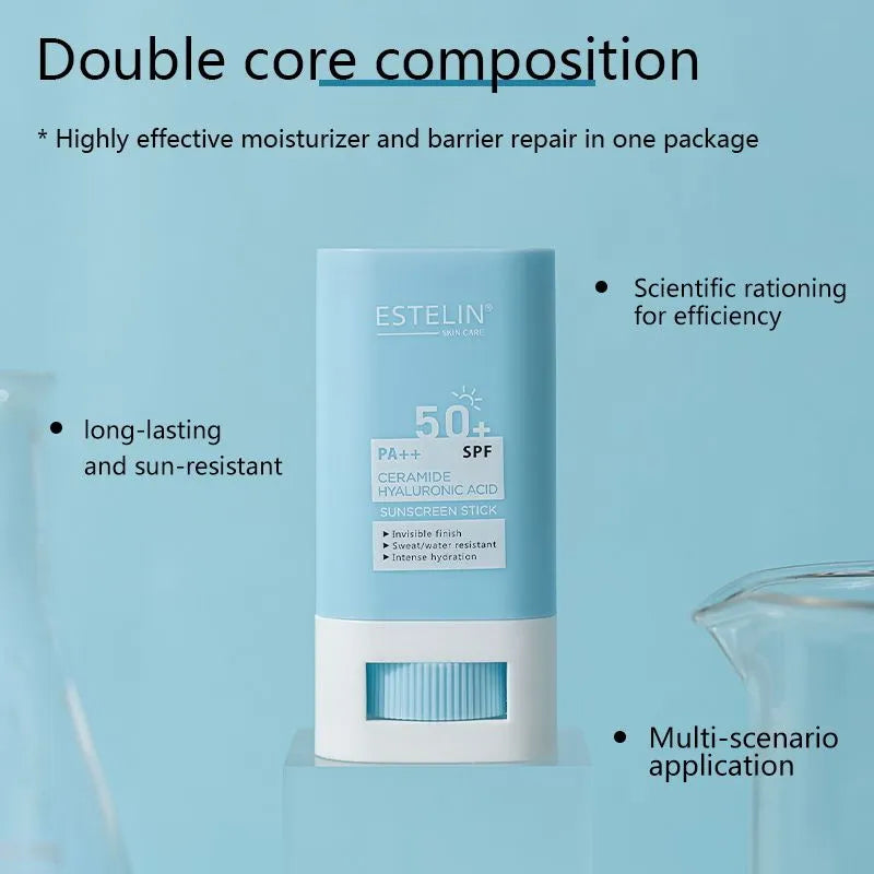 ESTELIN Hyaluronic Acid & Ceramide 50SPF Sunscreen Stick - 20g