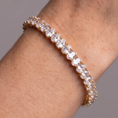 Gold-Tone Tennis Bracelet