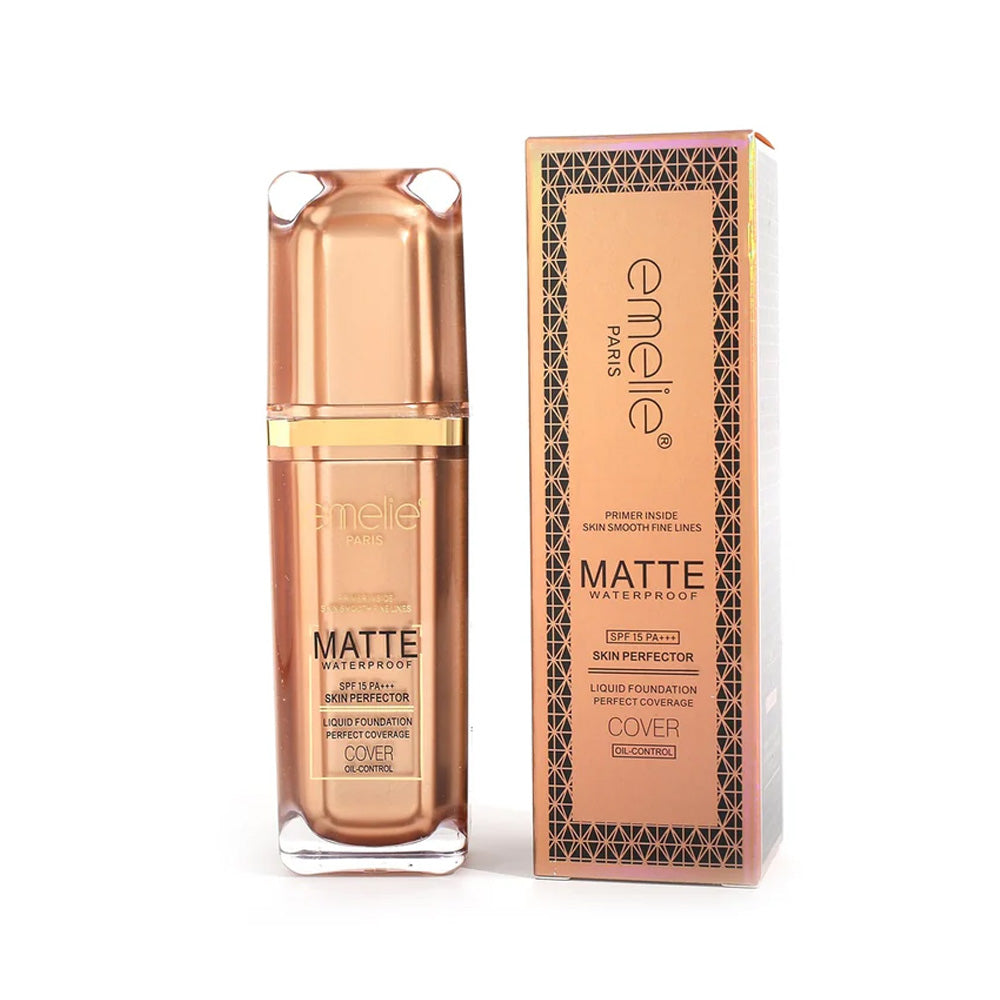 Emelie Paris Matte Waterproof Skin Perfector Foundation SPF 15 PA+++