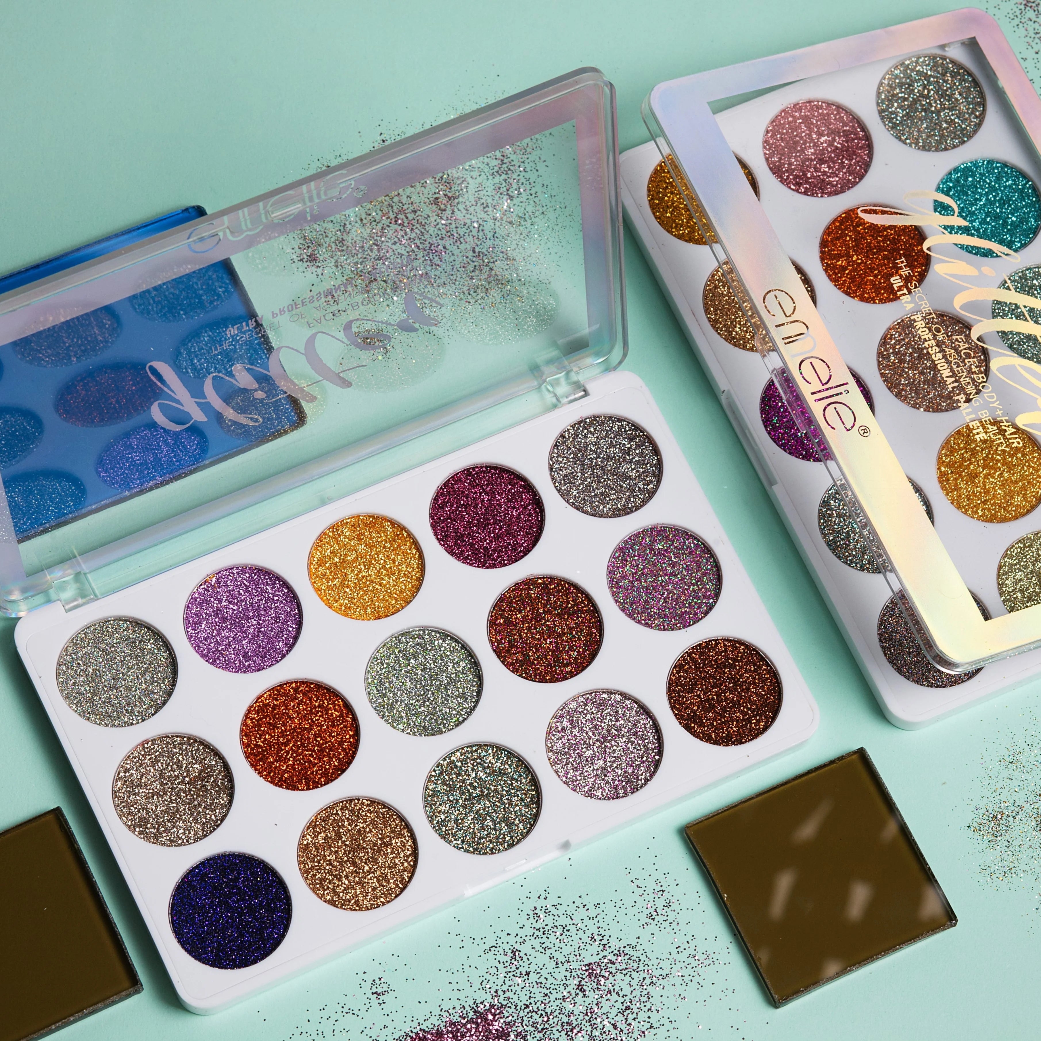 Emelie 15 Color Glitter Eyeshadow Palette