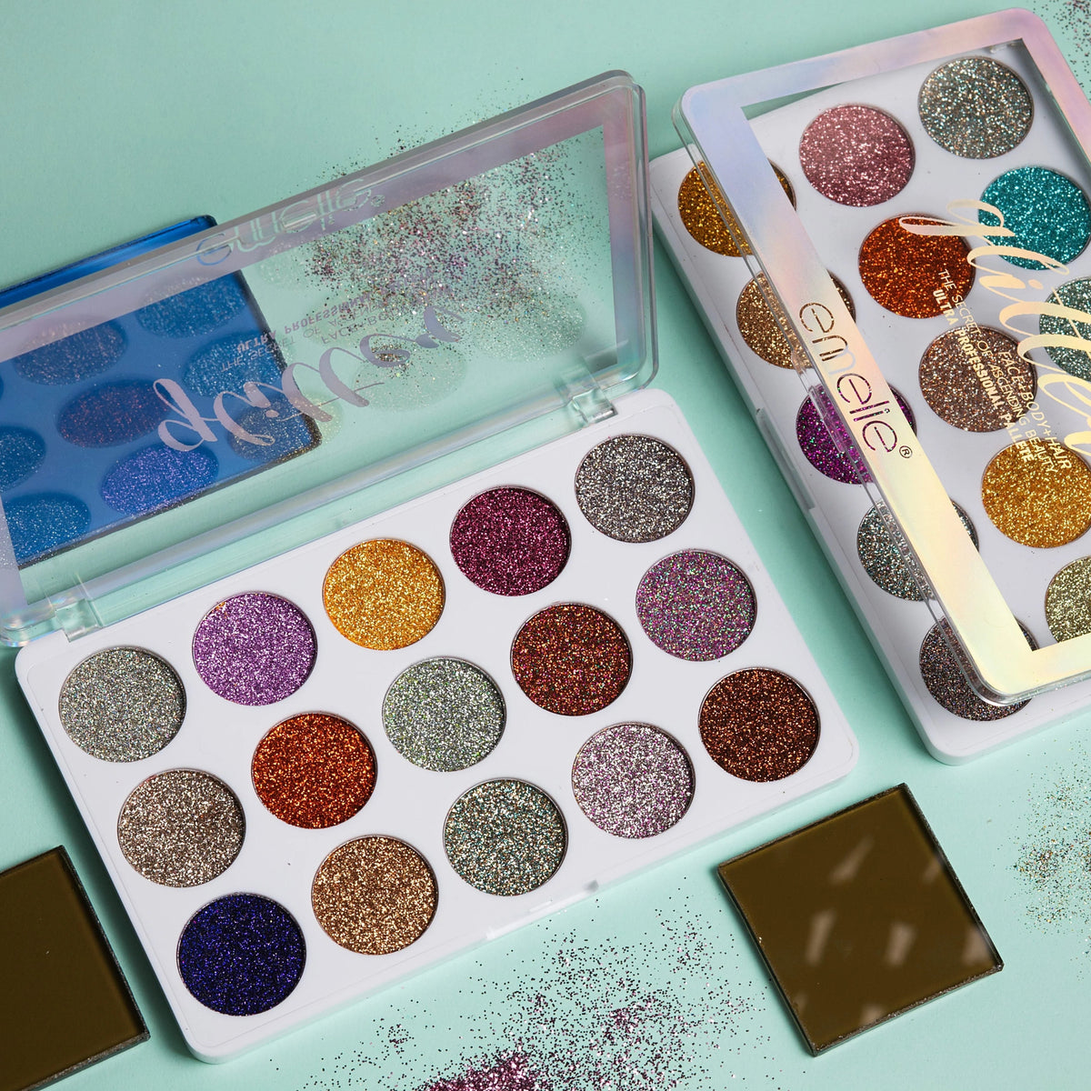 Emelie 15 Color Glitter Eyeshadow Palette
