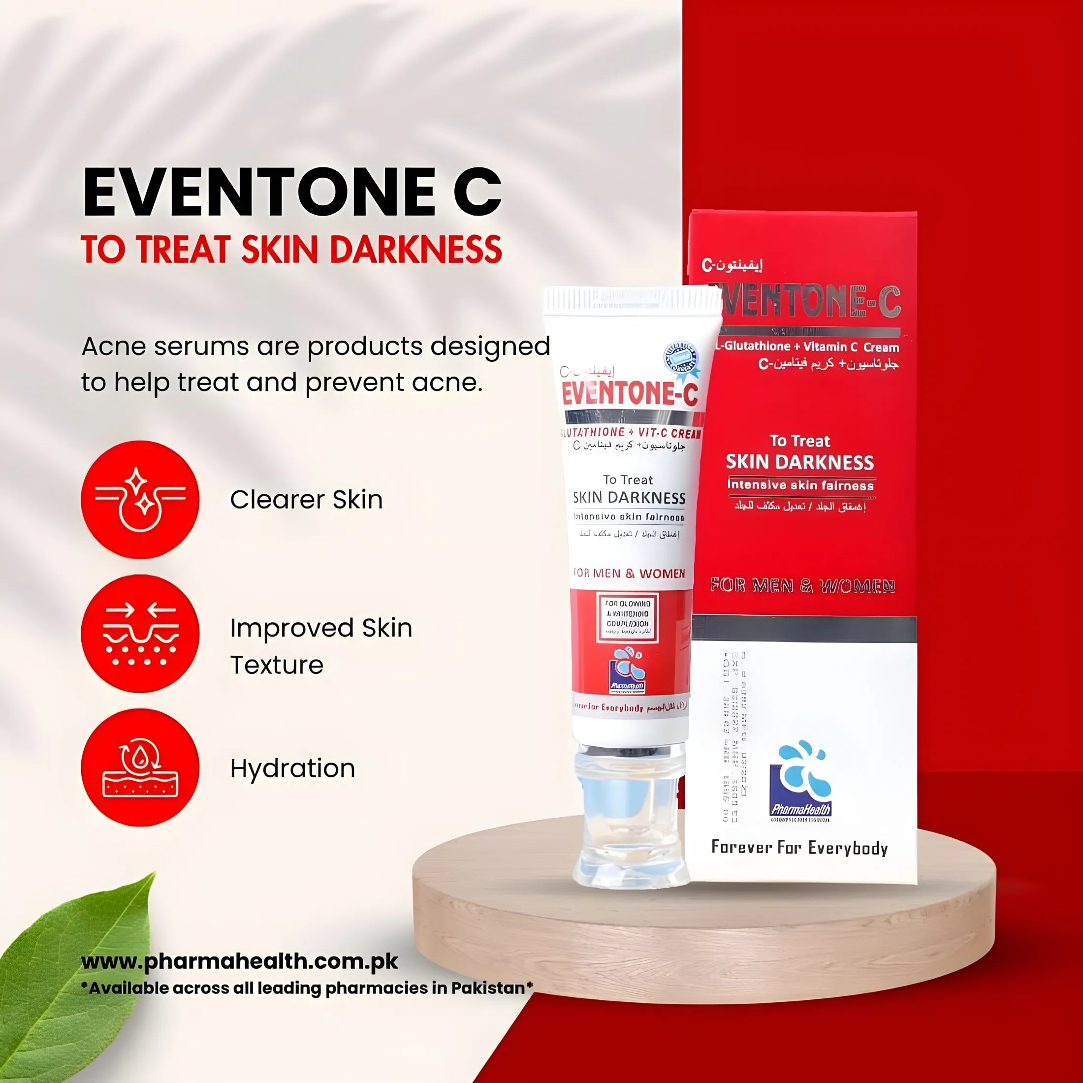 Eventone-C L-Glutathione + Vitamin C Skin Darkness Treatment Cream - 30g
