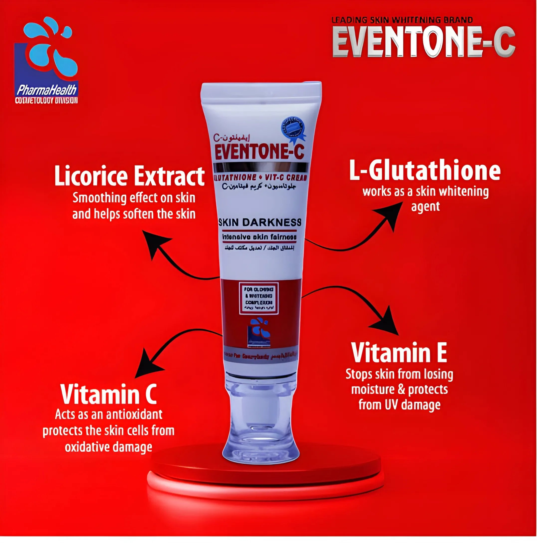 Eventone-C L-Glutathione + Vitamin C Skin Darkness Treatment Cream - 30g