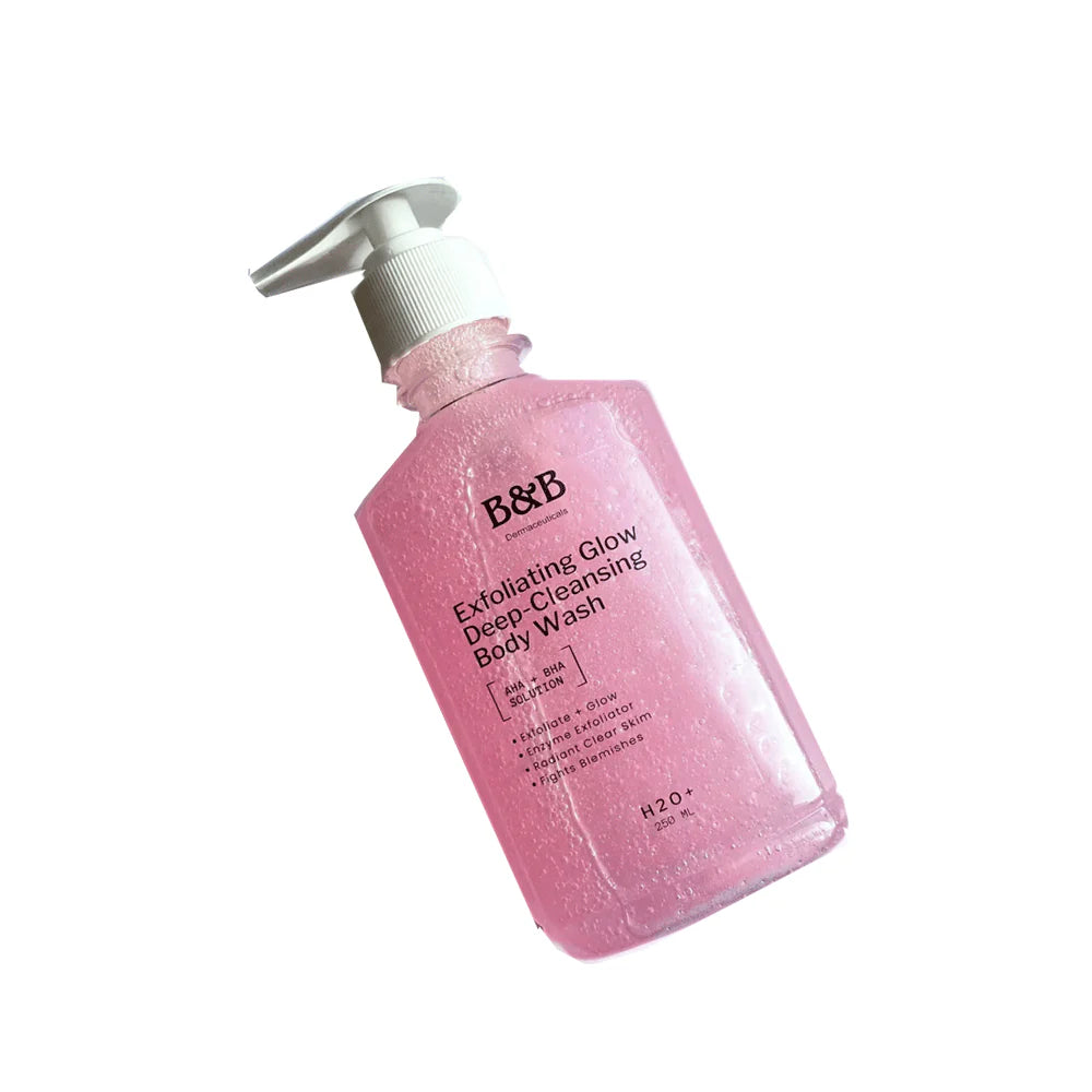 B&B Exfoliating Glow Deep-Cleansing Body Wash (AHA + BHA SOLUTION) 250ML