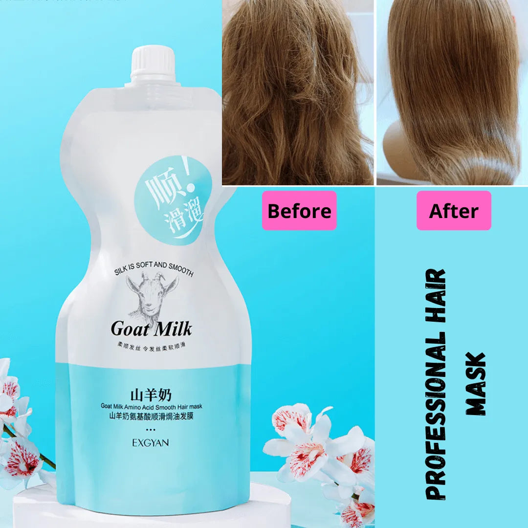 Exgyan Goat Milk Amino Acid Smooth Hair Mask  Pouch 500g