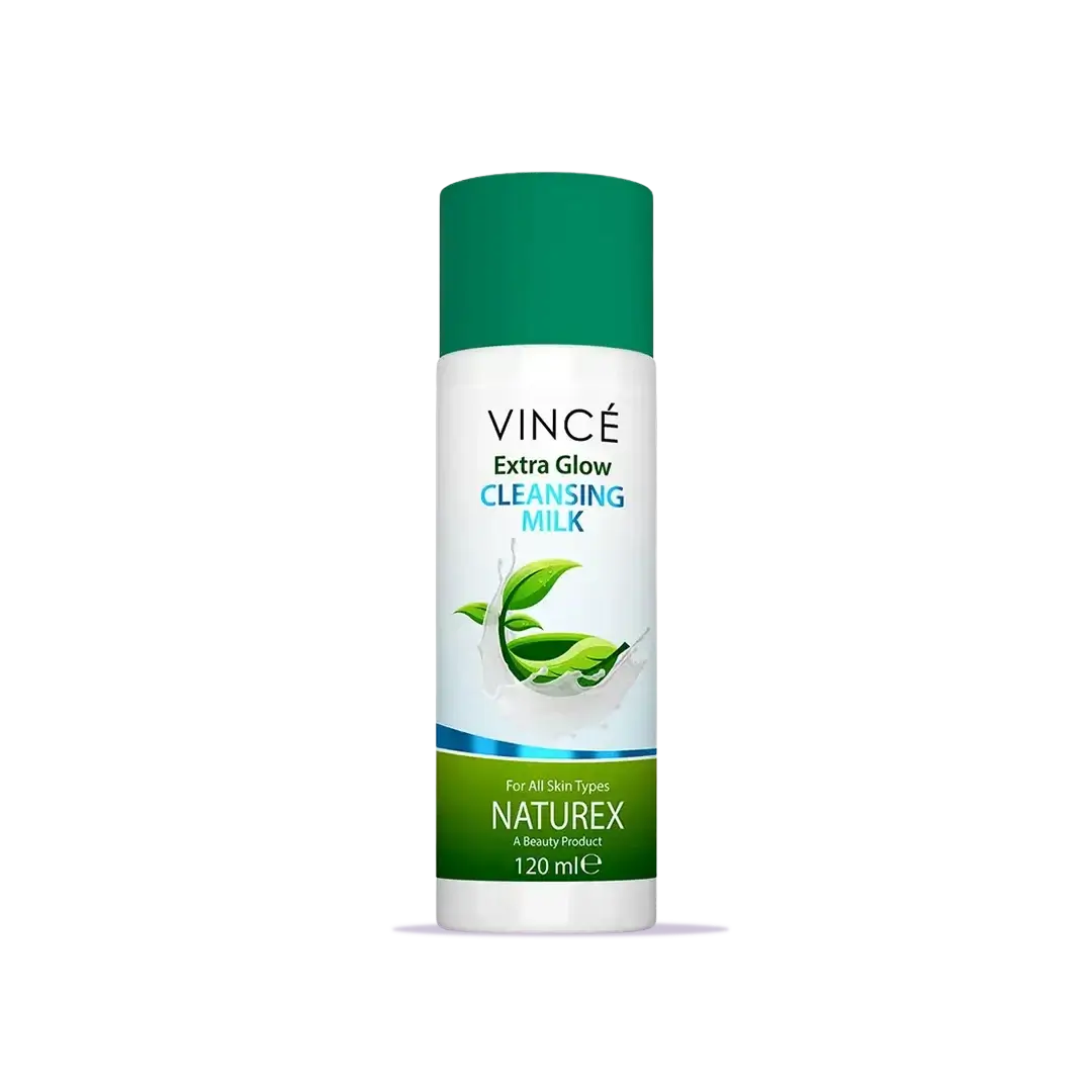 Vince Naturex Extra Glow Cleansing Milk, For All Skin Types - 120ml
