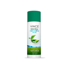 Vince Naturex Extra Glow Cleansing Milk, For All Skin Types - 120ml