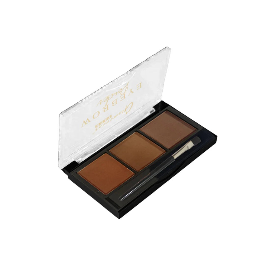 Glamorous Face 3 Color Eyebrow Powder Kit – Perfectly Defined Brows