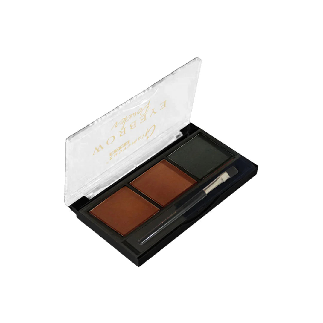 Glamorous Face 3 Color Eyebrow Powder Kit – Perfectly Defined Brows