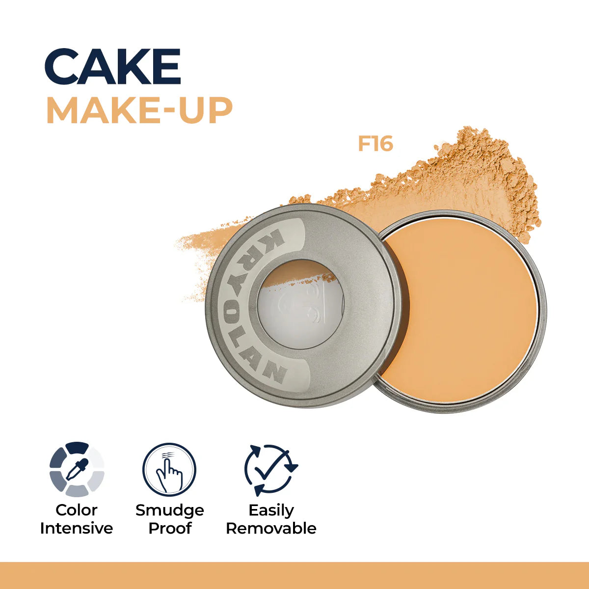 Kryolan Cake Makeup Wet and Dry Foundation and Face Powder
