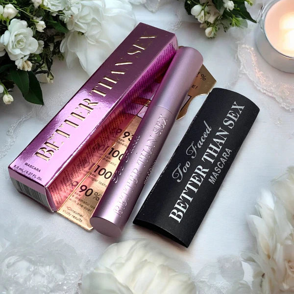 100% Original Too Faced Newest Pink Better Than SEX Mascara Black