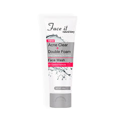 Face It New Acne Clear + Double Foam Face Wash 100g