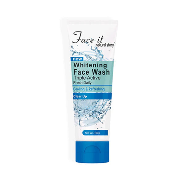 Face it Natural Story New Whitening Triple Active Face Wash 100g