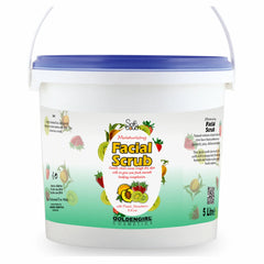 Soft Touch Facial Scrub with Peach, Strawberry, and Kiwi