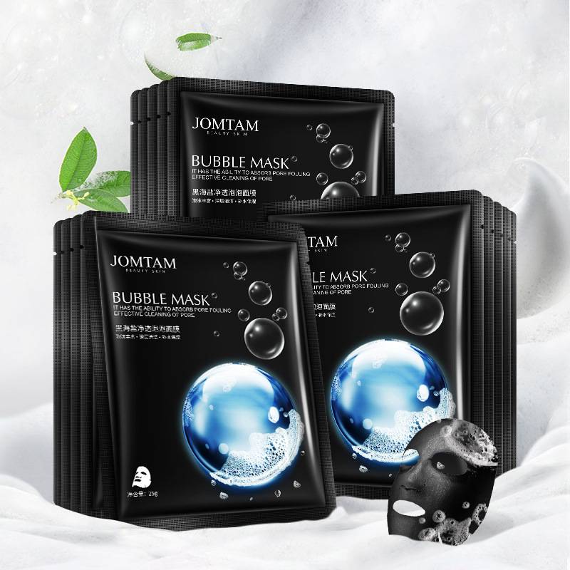 Jomtam Bubble Mask Black Face Mask Moisturizing Facial Mask Face Each